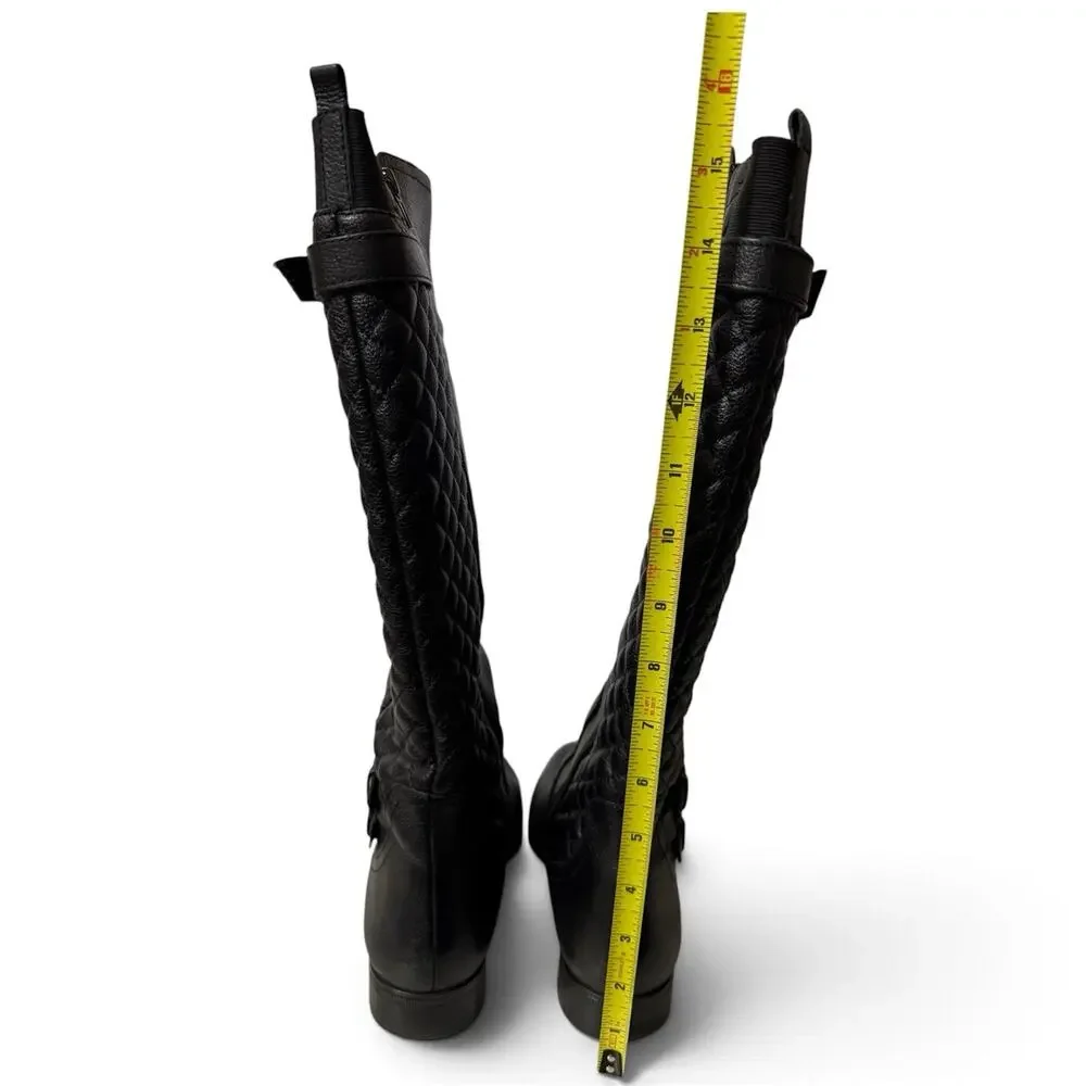 Naturalizer Jamon Black Riding Boots Size 7.5 M